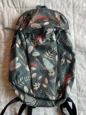 Quechua Arpenaz Green Floral Hiking Backpack - 10L